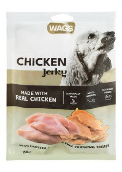 WAGS CHICKEN JERKY 150G