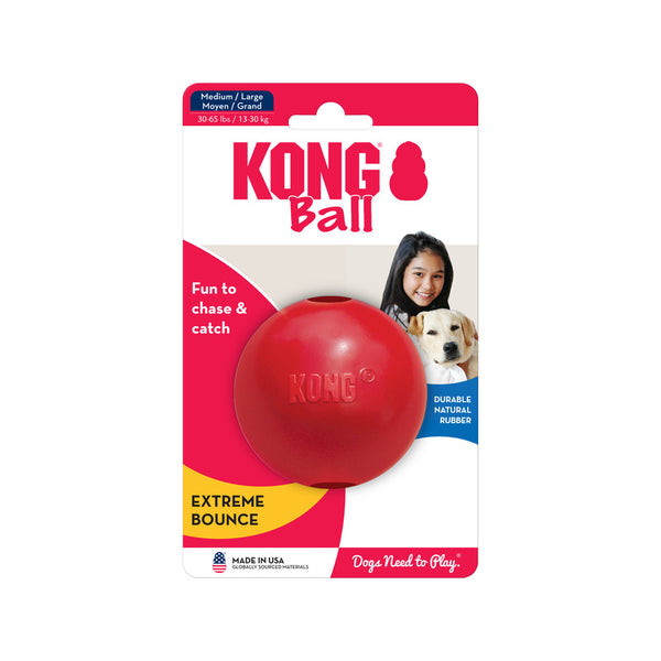 KONG BALL W/HOLE M/L - PetYard