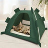 Foldable Cat & Small Dog Tent Bed – 44×44 cm | Portable Indoor & Outdoor Pet House - Large