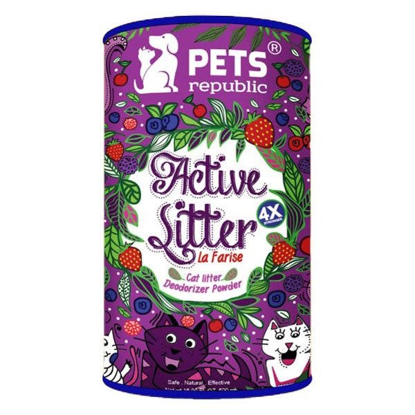 Pets Republic Active Cat Litter Deodorizer Powder 3 Different Scents 500ml - PetYard