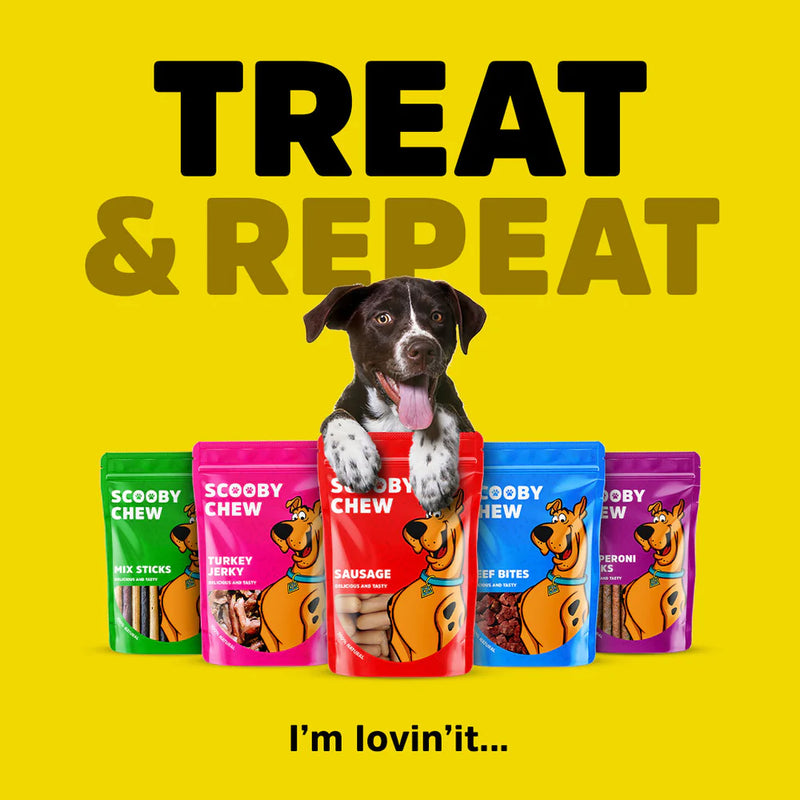 Scooby Chew Beef Jerky Dog Treats 150G