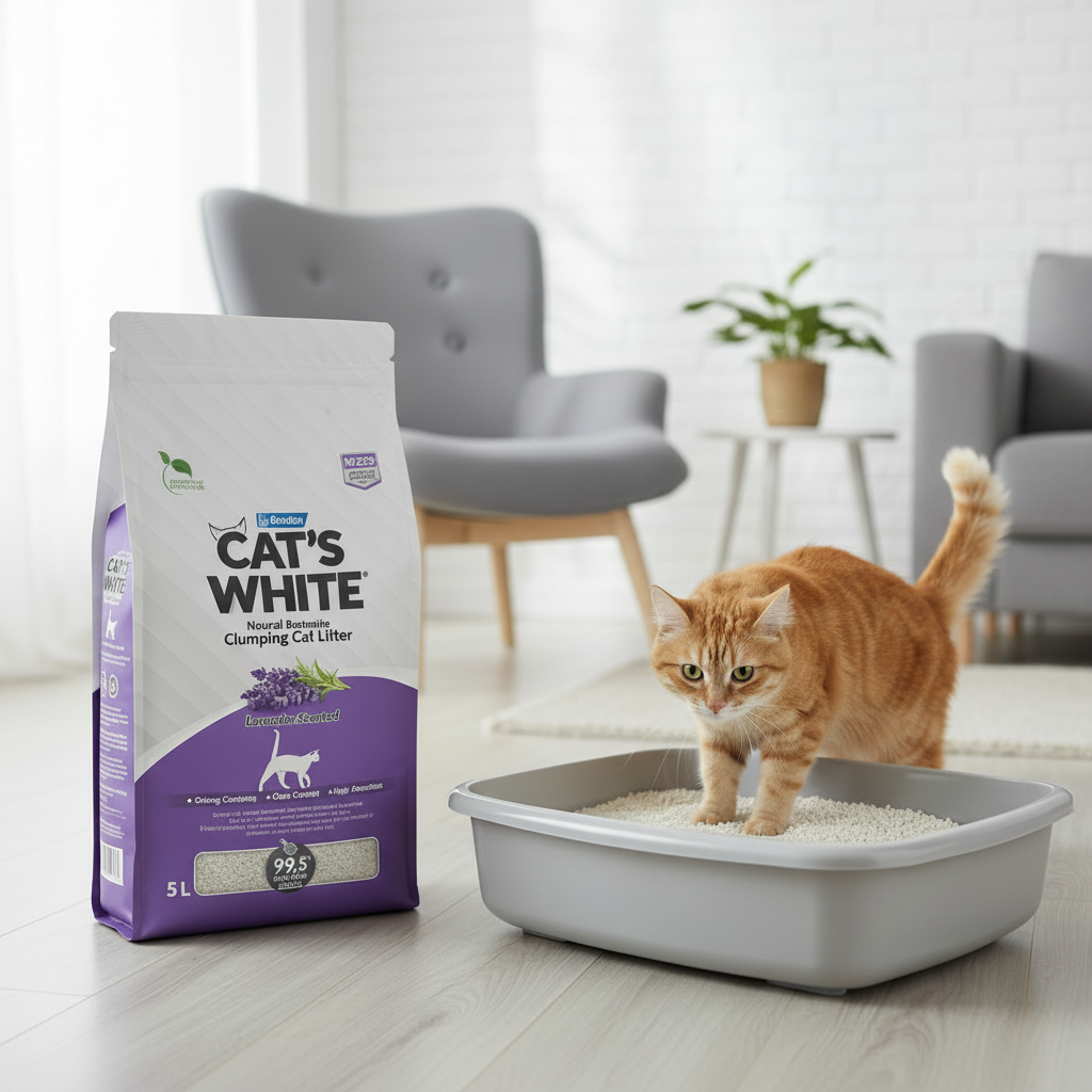 Cat’s White® Lavender Scented Clumping Cat Litter