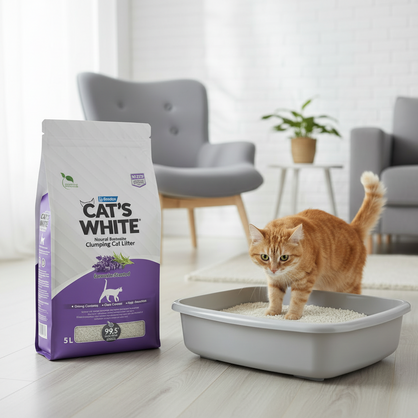 Cat’s White® Lavender Scented Clumping Cat Litter