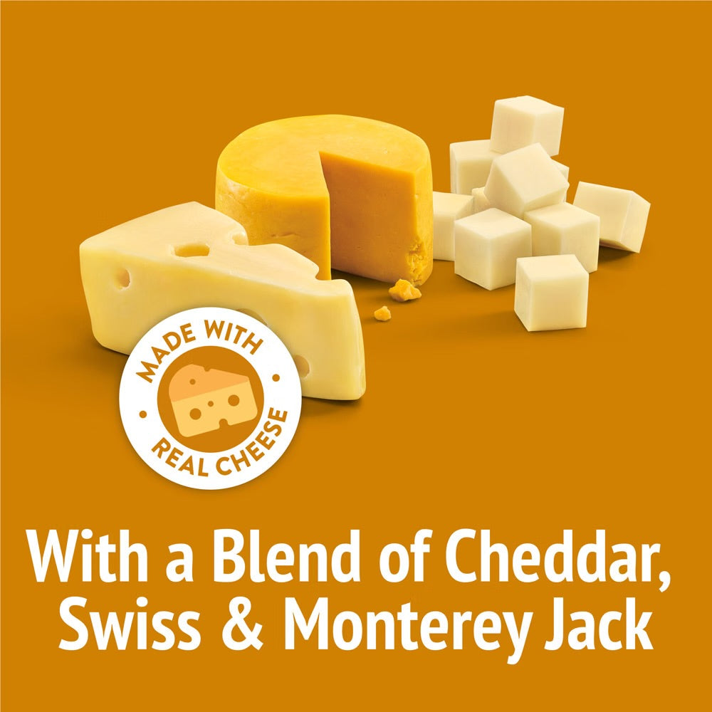 Friskies Party Mix Cheezy Craze Crunch Cheddar, Swiss & Monterey Jack Flavors Cat Treats 170G