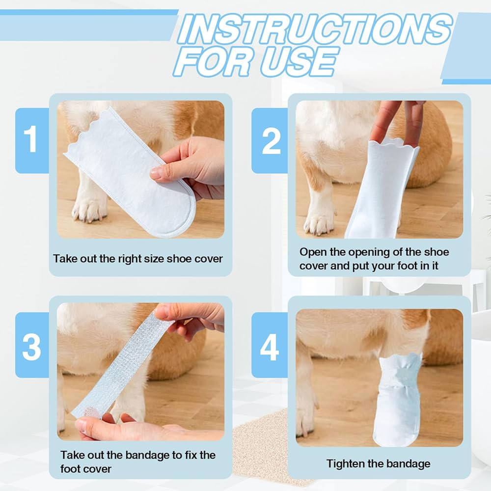 Pet Disposable Foot Covers (20Pcs)