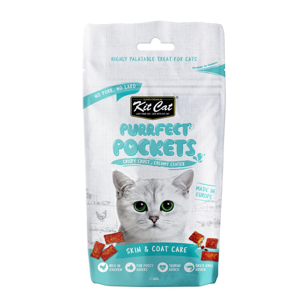 Kit Cat Purrfect Pockets Skin And Coat Care 60G