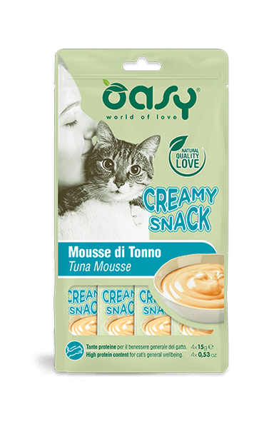 Oasy Tuna Mousse Creamy Cat Treats 4x15G