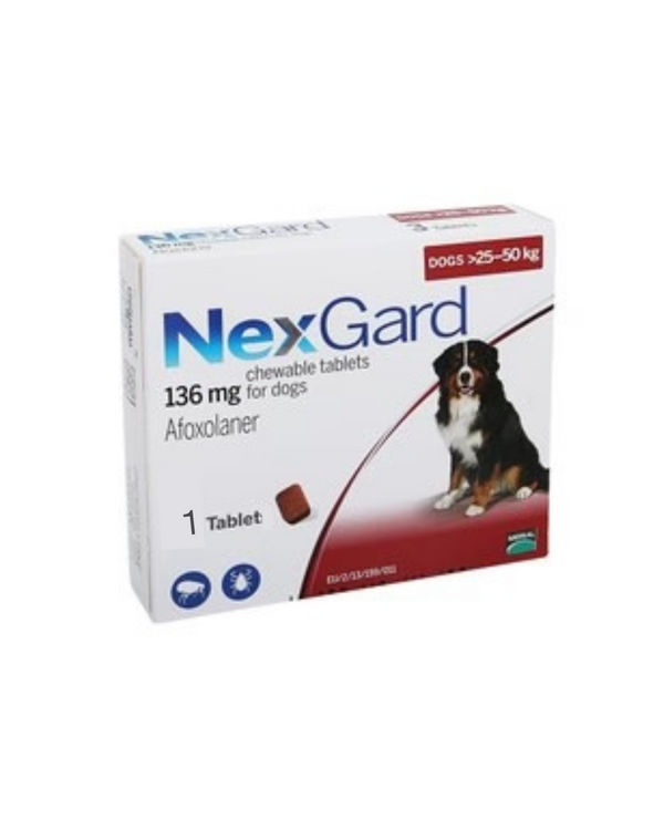 Nexgard Chewable for Large Dogs (25-50KG) 1 Tablet