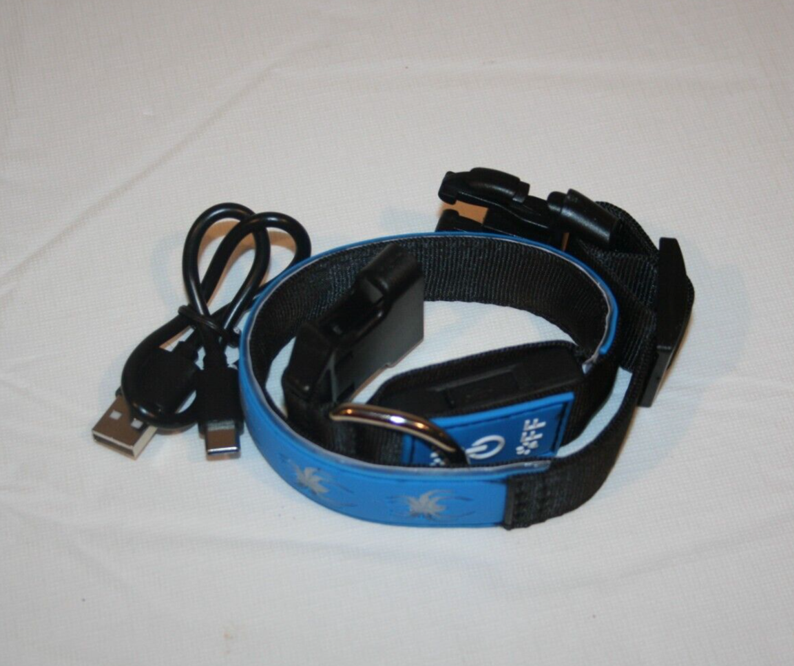 DOGLED Rechargeable LED Dog Collar – Safe Night Visibility (15 Modes)
