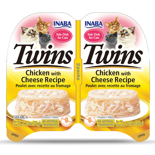 Inaba Twin Chicken & Cheese Recipe Cat Wet Food 2x35G