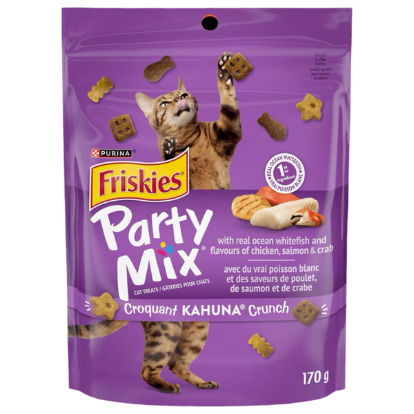 Friskies® Party Mix Kahuna Crunch Cat Treats with Chicken, Salmon & Crab 170G