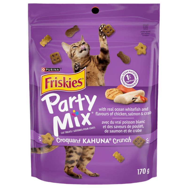 Friskies® Party Mix Kahuna Crunch Cat Treats with Chicken, Salmon & Crab 170G