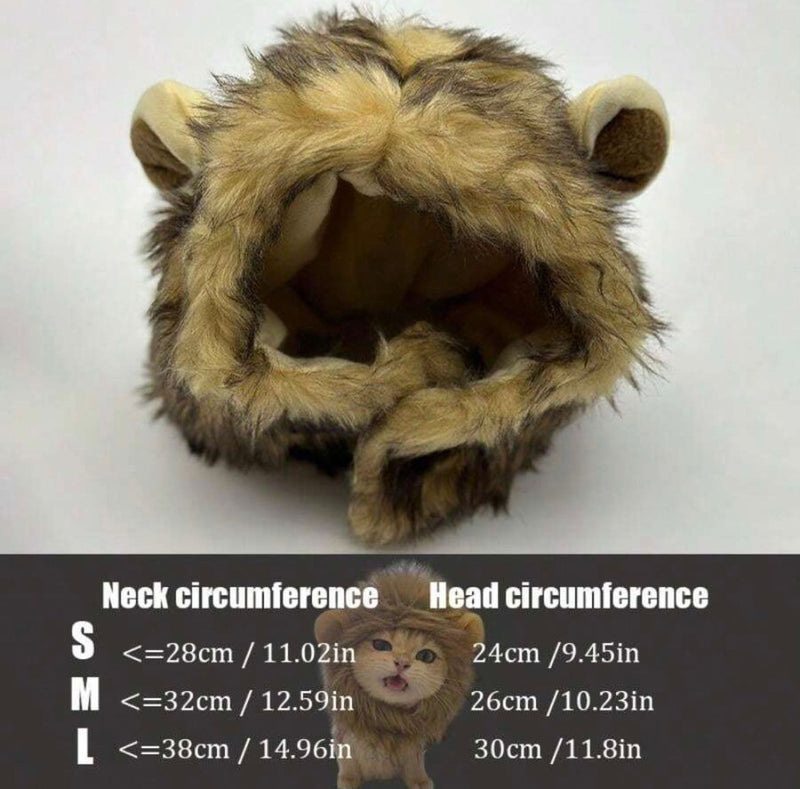 Lion Hat For Pets