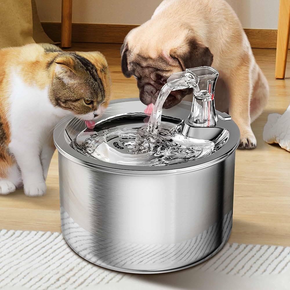 PROTON Pet Stainless Steel Automatic Water Fountain 2L