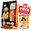 Legends Chicken Adult Dog Dry Food 10KG + FREE Royal Pet Chicken Wet Food 400G