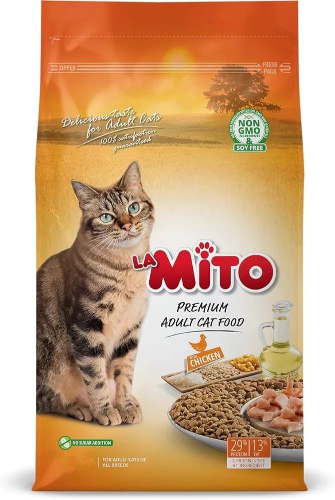 La Mito Cat Dry Food with Chicken for Adults 15KG