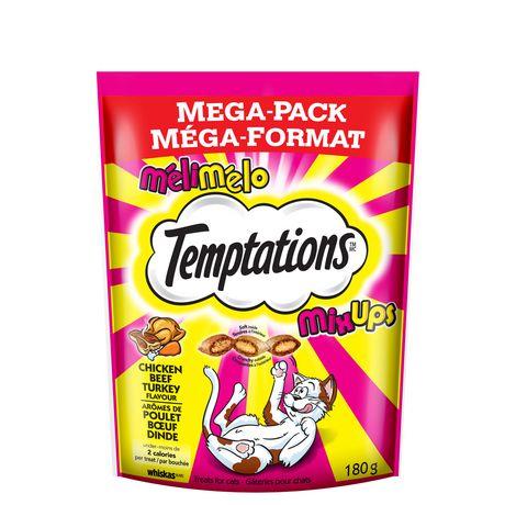 Temptations Mega Pack Cat treats with Beef, Chicken, and Turkey Flavor 180G