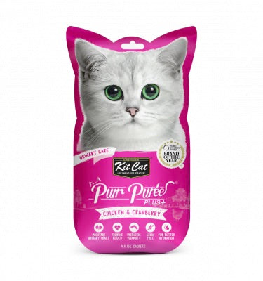 Kit Cat Purr Puree Plus+ Liquid Treat 4×15 gm with Different Flavors