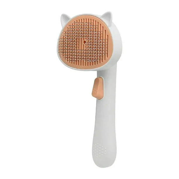Pet Brush with Ear Design Self Cleaning for Cats & Dogs