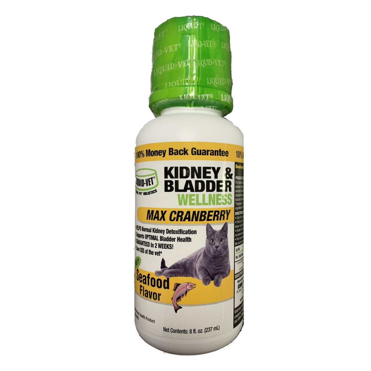 Liquid-Vet Kidney & Bladder Wellness Max Cranberry Cat Supplement (Seafood Gravy Flavor)