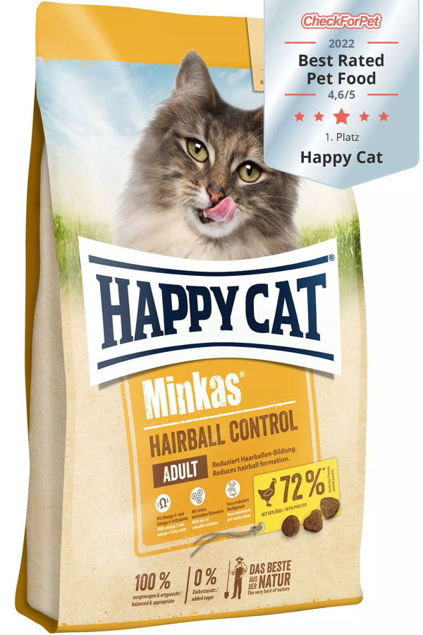 Happy Cat Minkas Hairball - Dry cat food 10KG