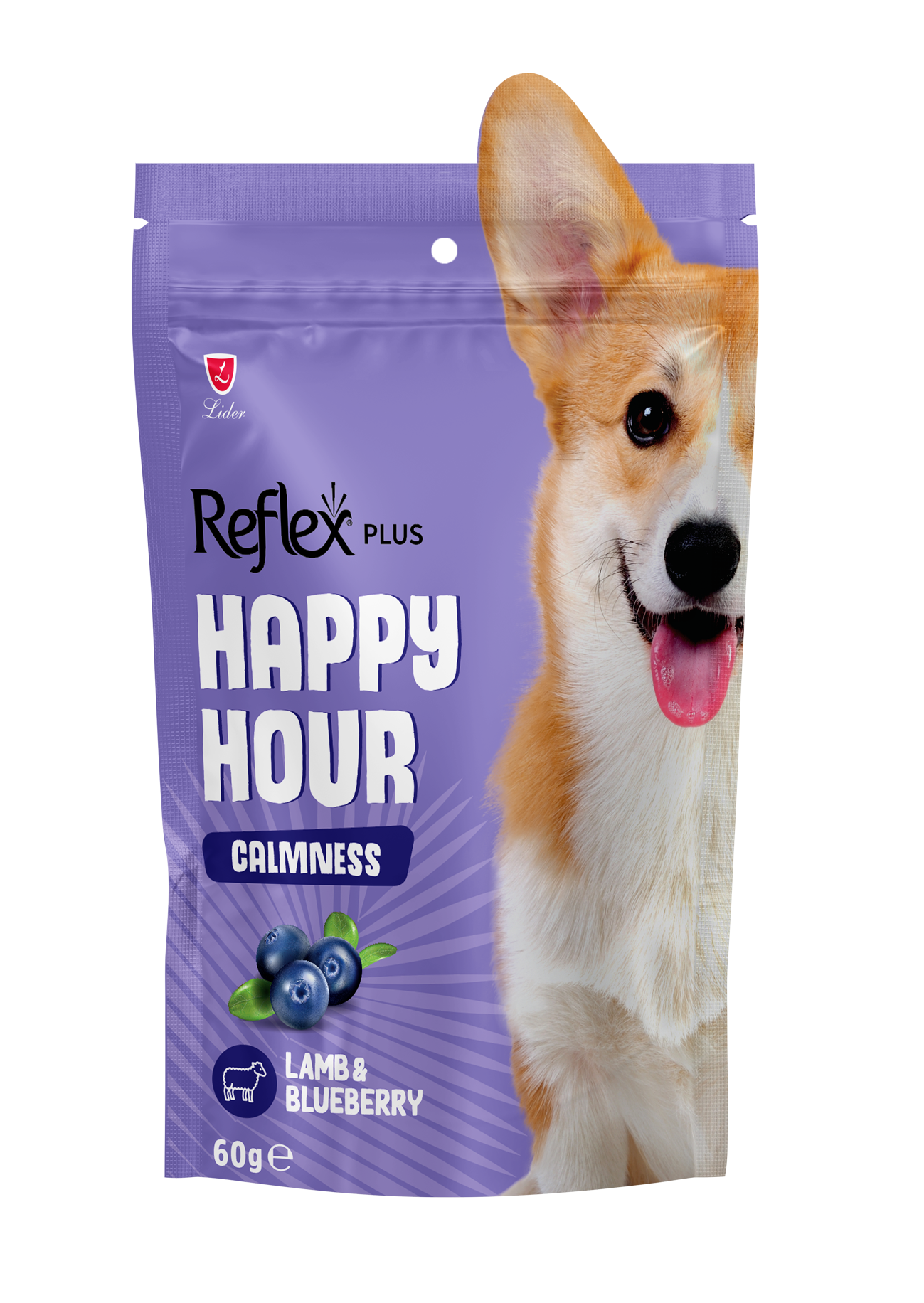 Reflex Plus Happy Hour Dog Treats Different Flavors - 60G