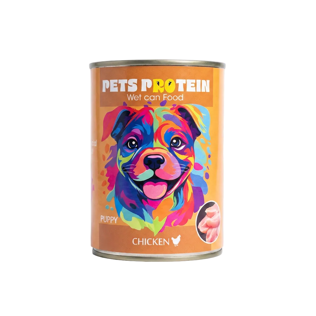 Pets Protein Dog Wet Food for Puppies with Chicken 400G