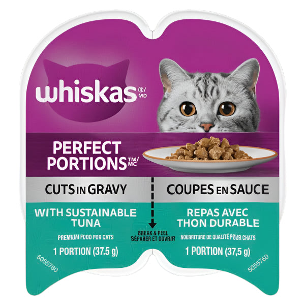 WHISKAS® PERFECT PORTIONS® Cuts in Gravy Tuna Entrée