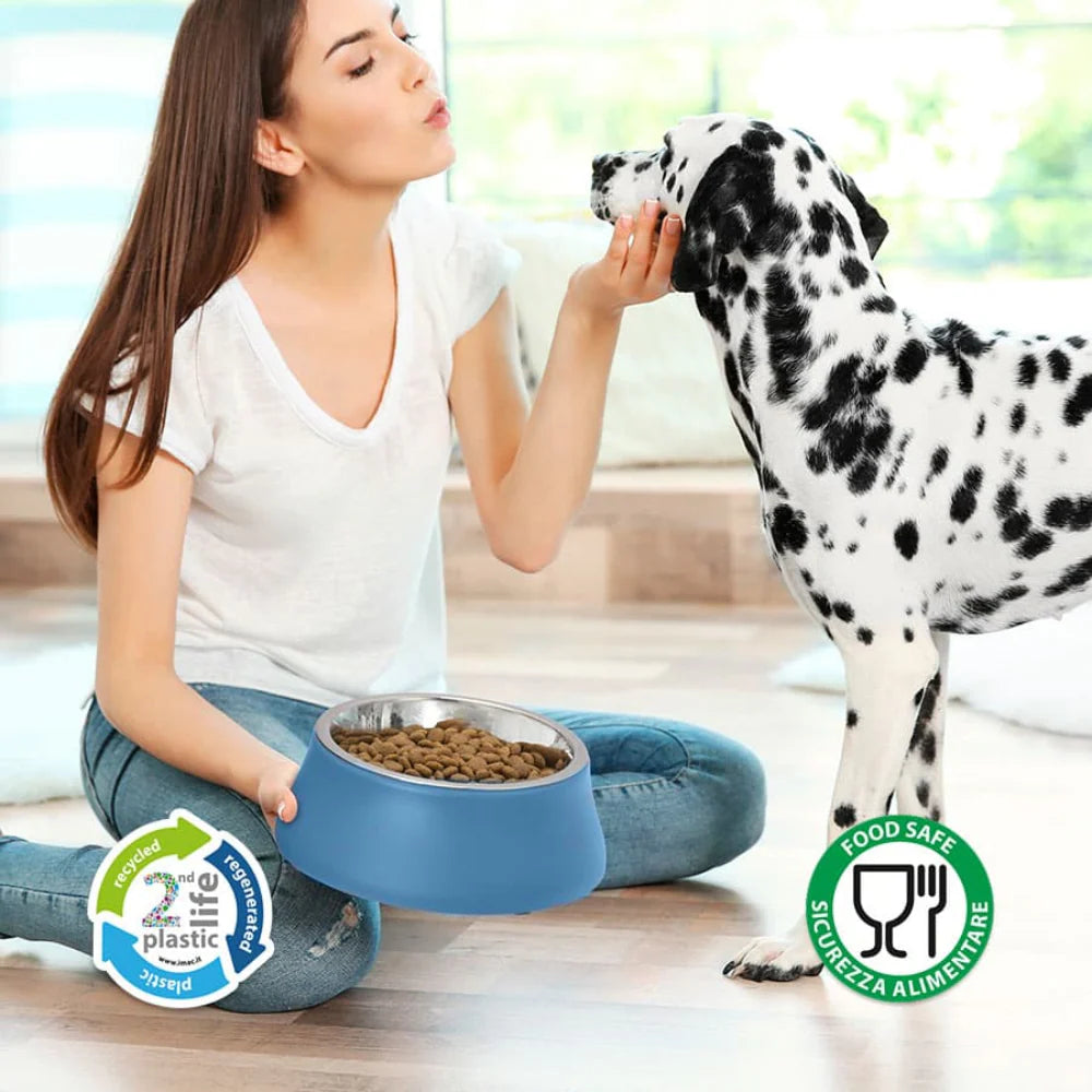 IMac Diva 22 Double Bowl for Pet 0.4+0.4L (32.5*16.5*6.3 Cm)