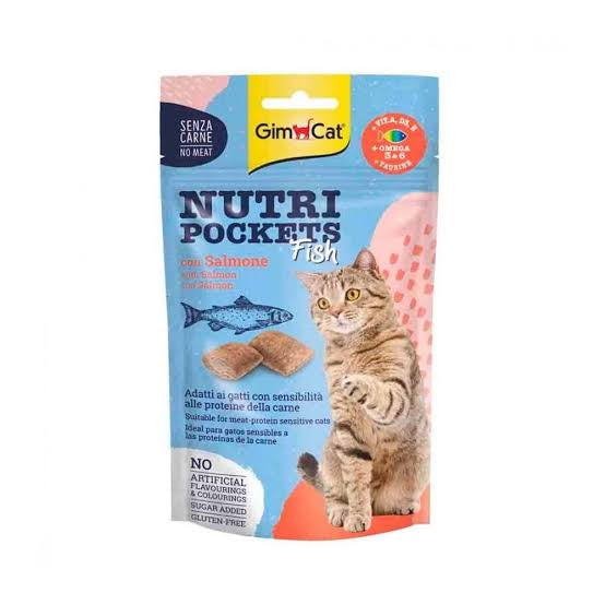 Gim Cat Nutri Pockets Cat Treats with Different Flavors - 60G