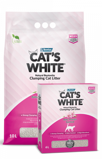 Cat’s White® Baby Powder Scented Clumping Cat Litter