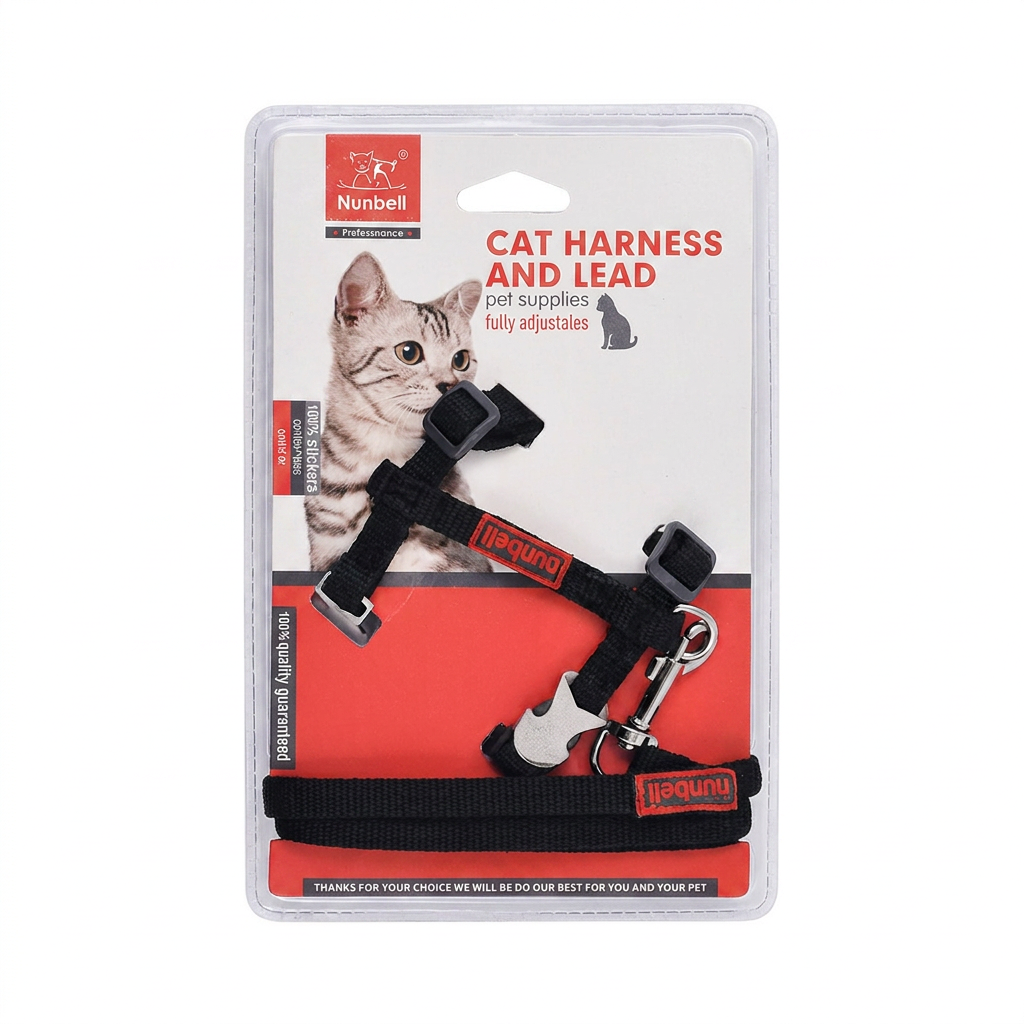 Nunbell Cat Harness and Leash Set