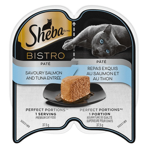 SHEBA® BISTRO PERFECT PORTIONS™ Paté Savoury Salmon & Tuna Entrée 75G