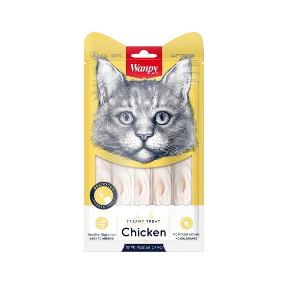 Wanpy Cat Creamy Treat Chicken Flavor - PetYard