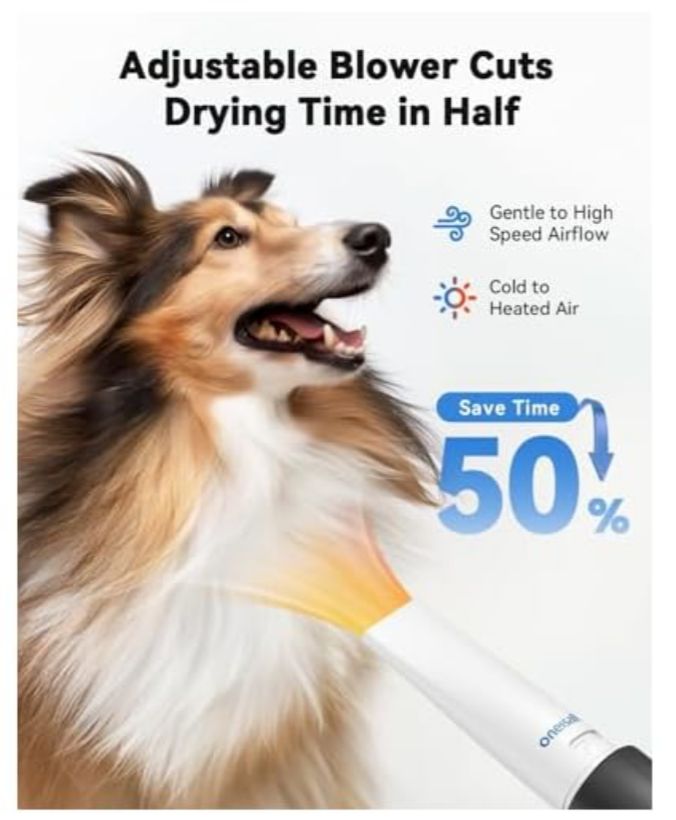3-in-1 grooming kit: vacuum, dryer, and clippers