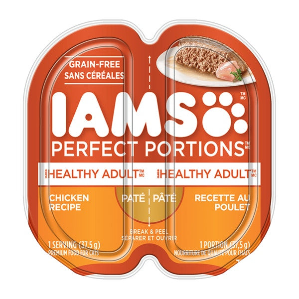 IAMS™ PERFECT PORTIONS™ Healthy Adult Wet Cat Food Chicken Recipe Paté