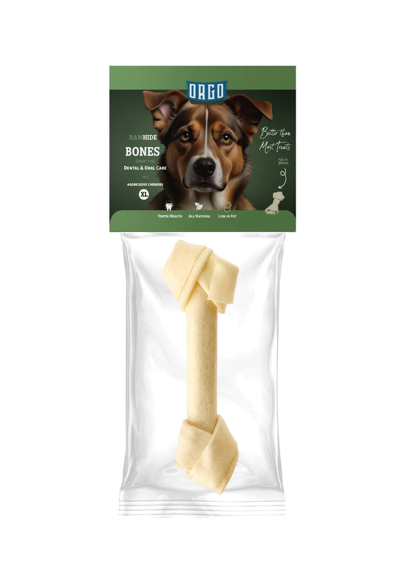 Orgo Rawhide Bones For Dog Dental Oral Care 1 PC XL