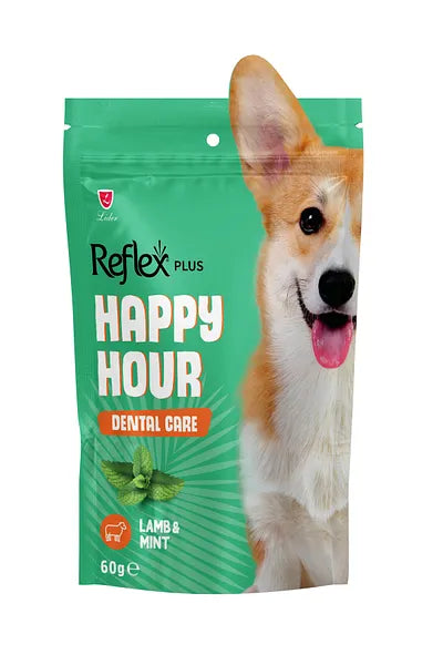 Reflex Plus Happy Hour Dog Treats Different Flavors - 60G