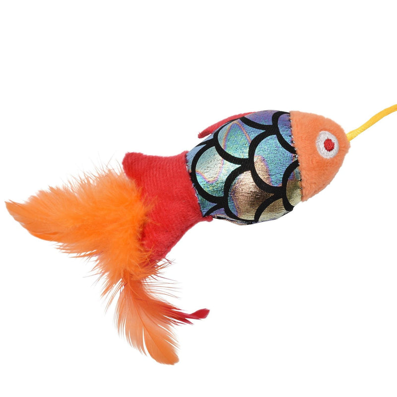 Multipet Goldfish Wand Cat Toy, Wand Cat Toy Stick