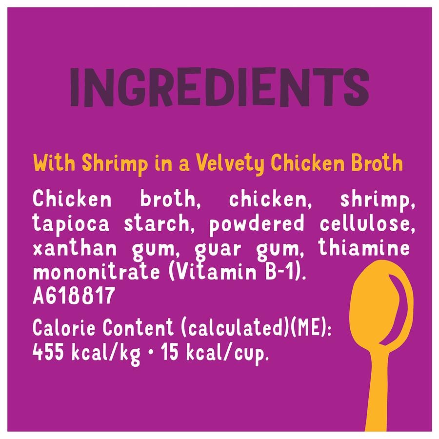 Friskies® Lil’ Soups® with Shrimp in a Velvety Chicken Broth