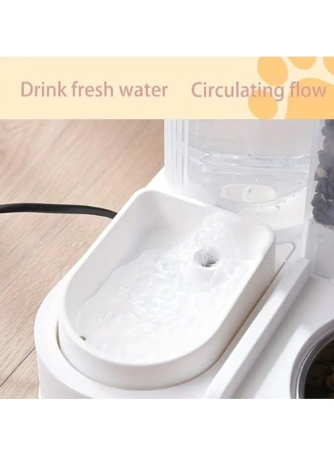 2-in-1 Food Dispenser with Water Container – Automatic Pet Feeder and Waterer for Dogs and Cats