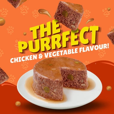 Friskies Pate Cat Food, Beef & Vegetable Flavor, 400g