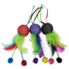 Vibrant Life Mesh Feather Ball, Cat Toy, Assorted Colors
