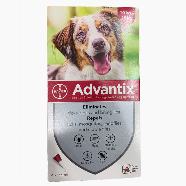 Advantix Spot On For Dogs - (M) Size 10-25 KG - 1 Pipette - PetYard