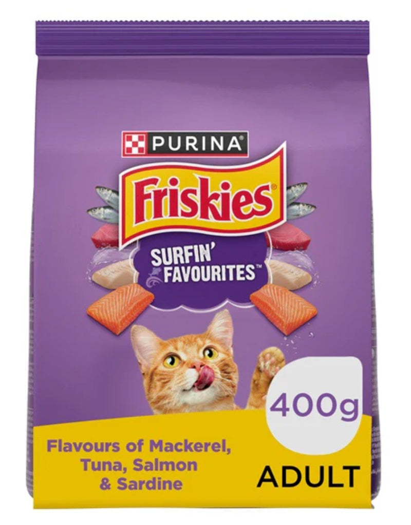 Purina Friskies Surfin Favourites Adult Cat Food - 400G