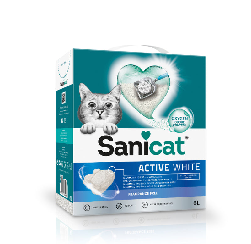 Sani Cat Active White Cat Litter - PetYard