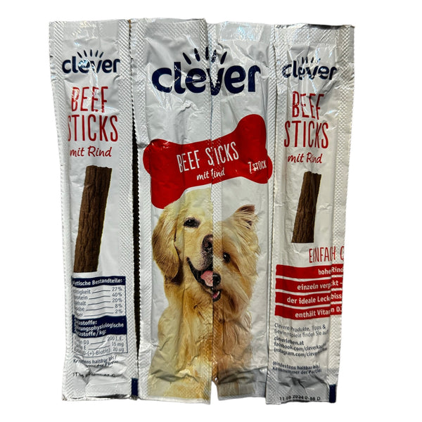 Clever Soft Sticks Dog Treats 5g with Beef - PetYard