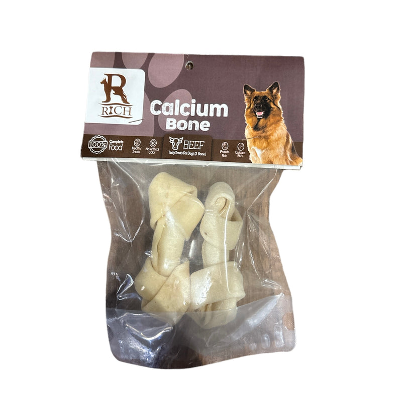 Rich Bone Knotted Rawhide (2 pieces) - PetYard