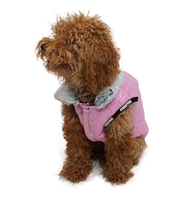 Pawstar Claret Pink Moncler Vest (SML/XL/2XL) - PetYard