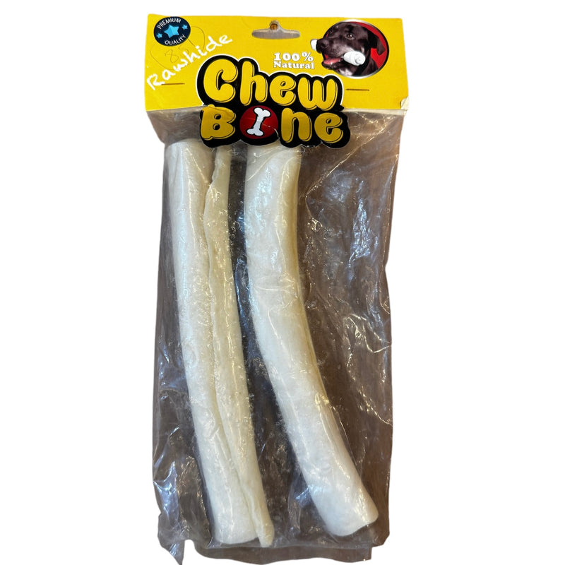 Chew Bone Roller Rawhide 25Cm 2 Pieces - PetYard